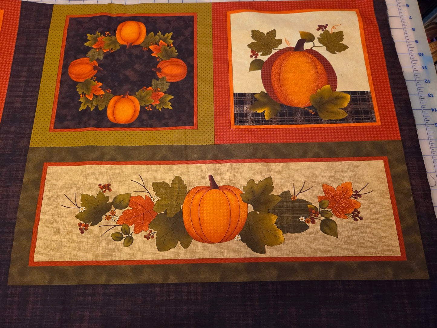 Harvest Berry Spice Multi Fabric Panel