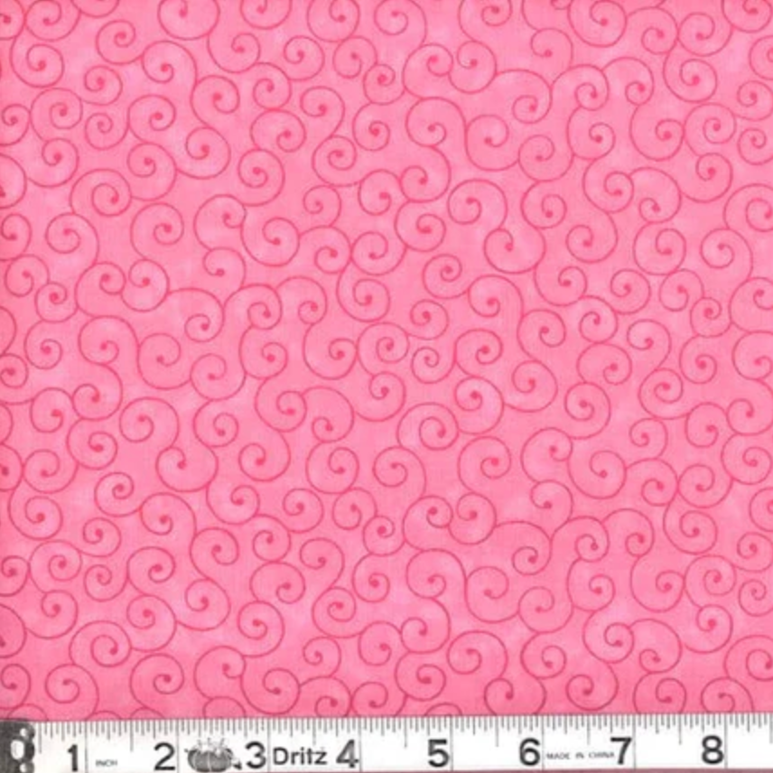 Tilt-A-Whirl Hot Pink from MDG Fabric by the Yard