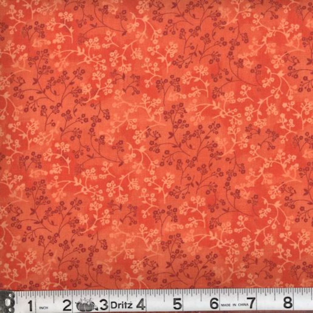 Razzle Dazzle in Orange Cotton Fabric by the Yard