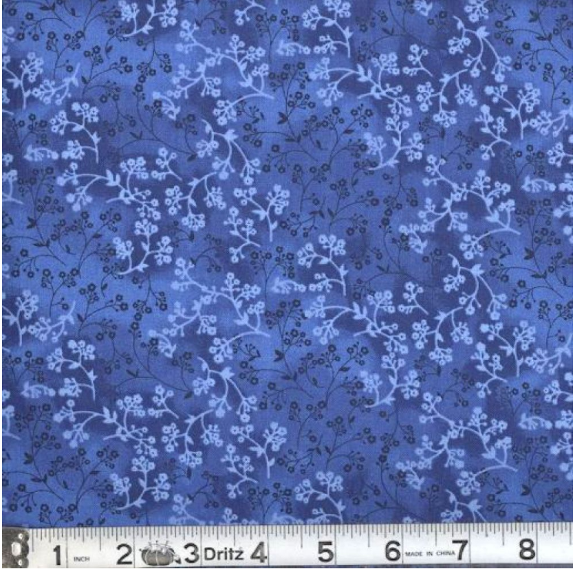 Razzle Dazzle in Navy Cotton Fabric by the Yard