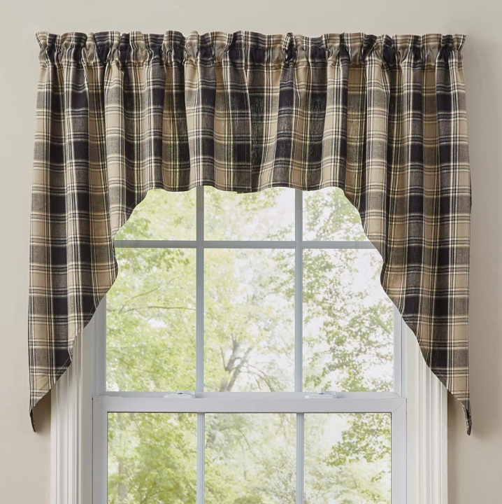 Park Designs Soapstone Swag Curtains - One Pair, 72" x 36"
