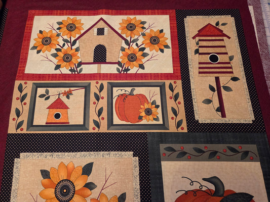 Harvest Song Autumn Fabric Panel