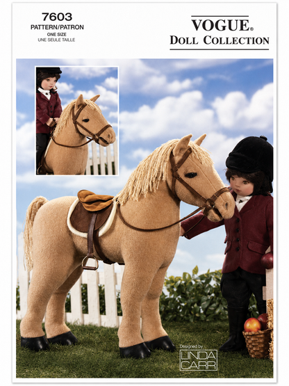 Vogue Doll Collection 7603 18" Doll Horse Sewing Pattern by Linda Carr