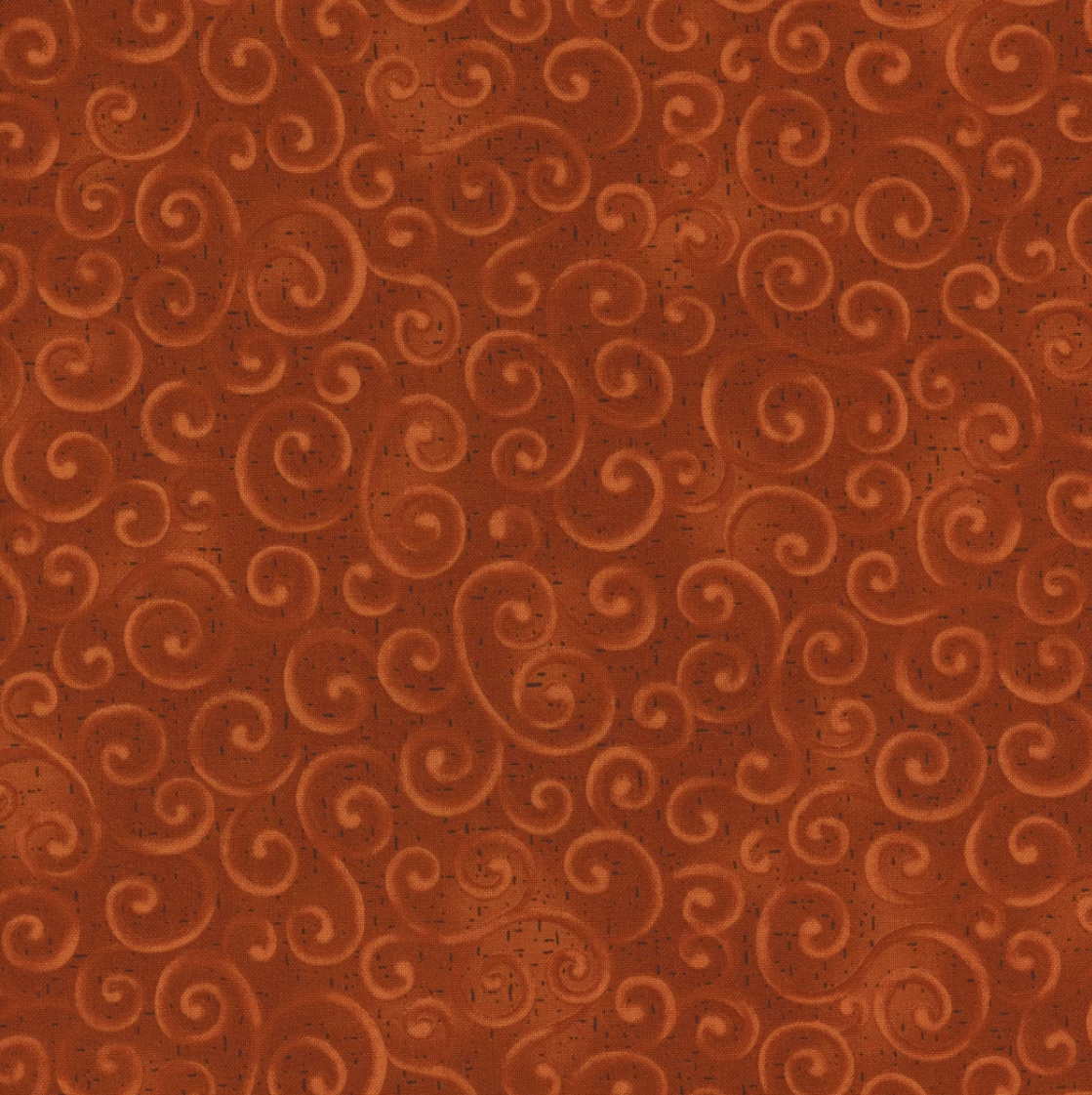 Brown fabric with swirling pattern