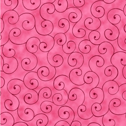 Tilt-A-Whirl Hot Pink from MDG Fabric by the Yard