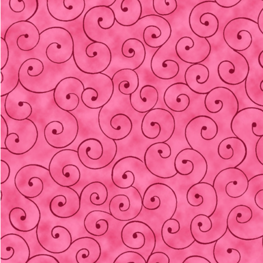 Tilt-A-Whirl Hot Pink from MDG Fabric by the Yard