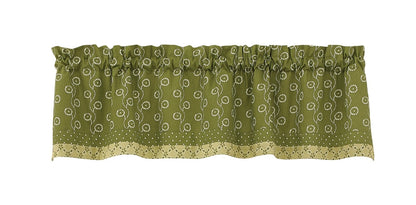 Park Designs Wythe Garden Lined Valance 58x14 inch floral garden print cotton farmhouse window valance