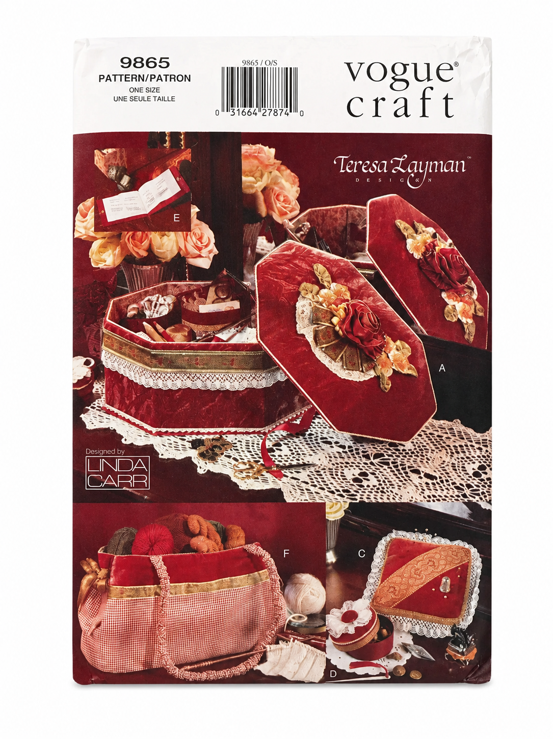 Vogue 9865 Sewing Accessories Crafting Pattern