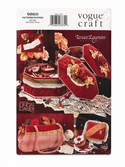 Vogue 9865 Sewing Accessories Crafting Pattern