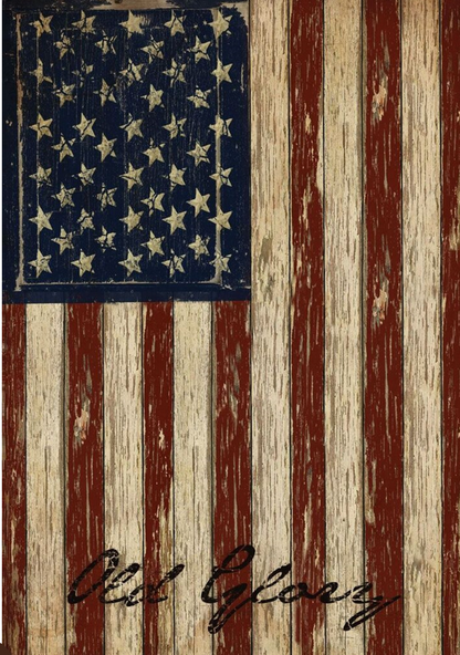 Briarwood Lane Garden Primitive "Old Glory" American Flag 12.5" x 18"