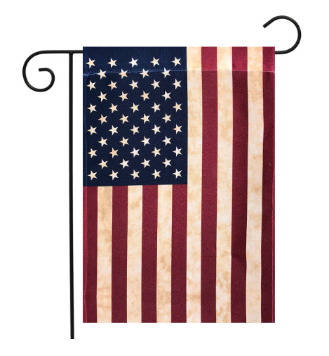 American flag on a white background