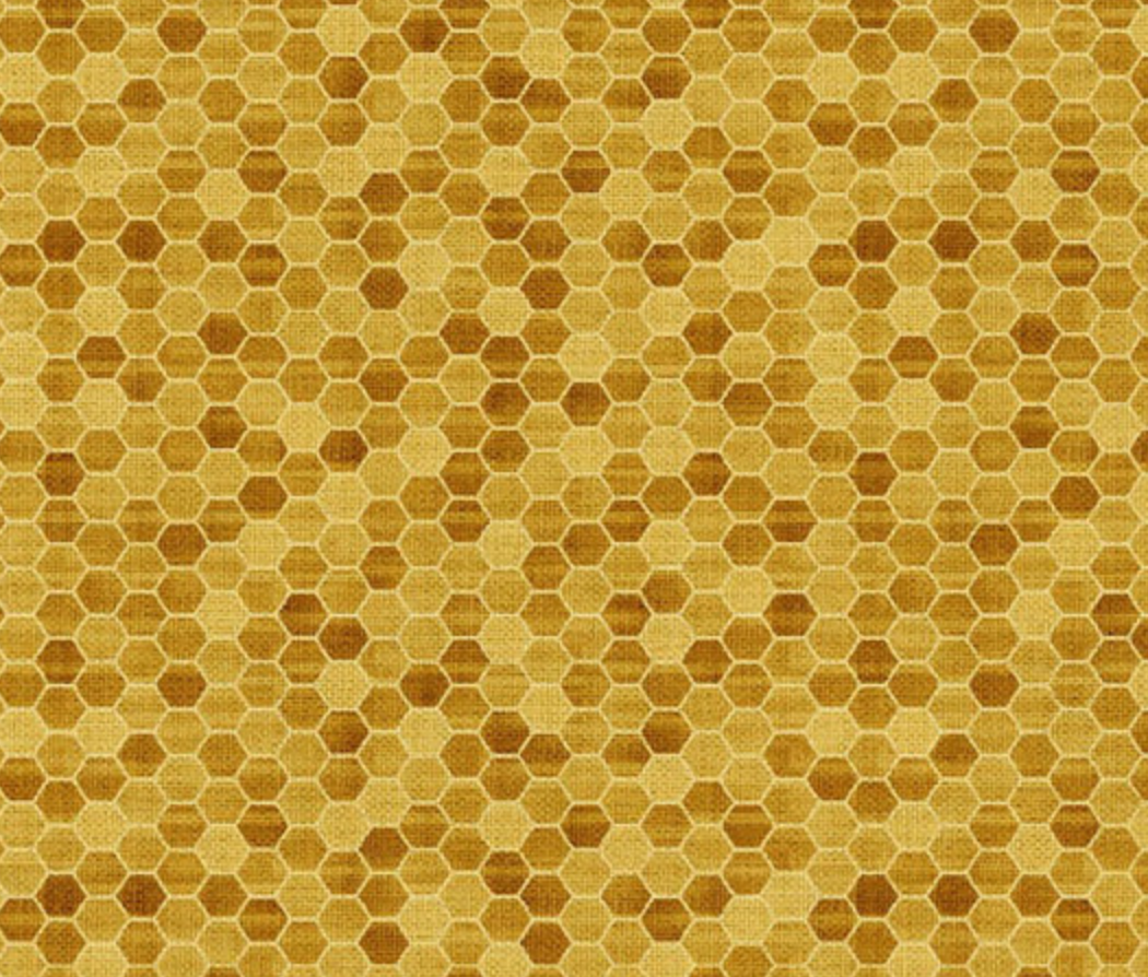 Create It Bumble Bee cotton fabric strips, coordinated print detail three
