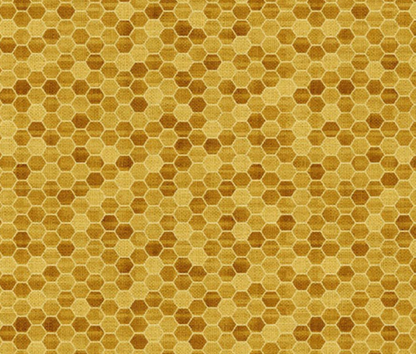 Create It Bumble Bee cotton fabric strips, coordinated print detail three