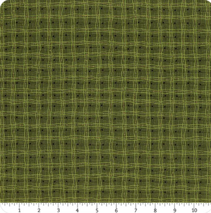 Rambling Plaid Green Fabric by the Yard