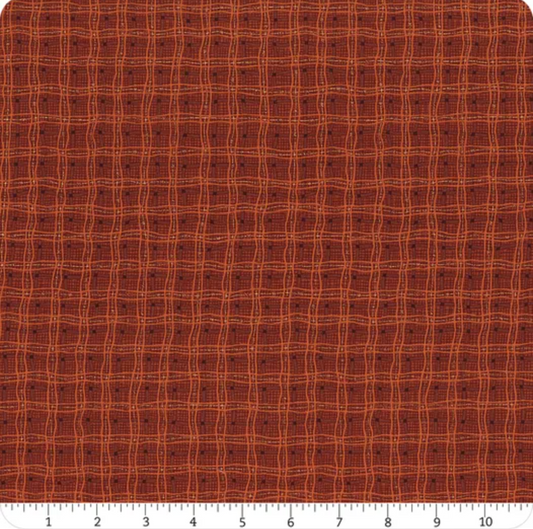 Rambling Plaid Pumpkin Fabric by the Yard