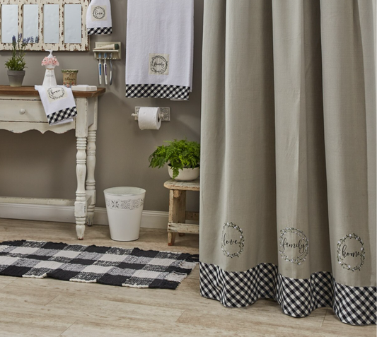Bouquet of Grace Bathroom Set - Shower Curtain & 4 Towels