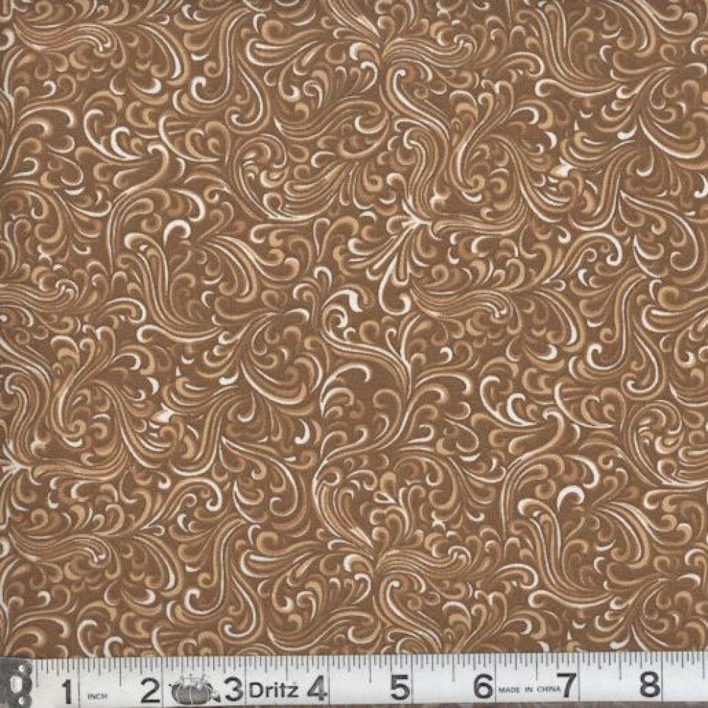 Breezeway Chocolate Fabric from MDG by the Yard