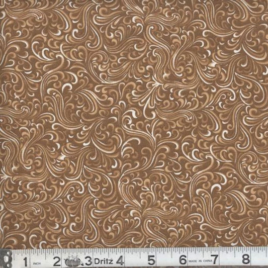 Breezeway Chocolate Fabric from MDG by the Yard