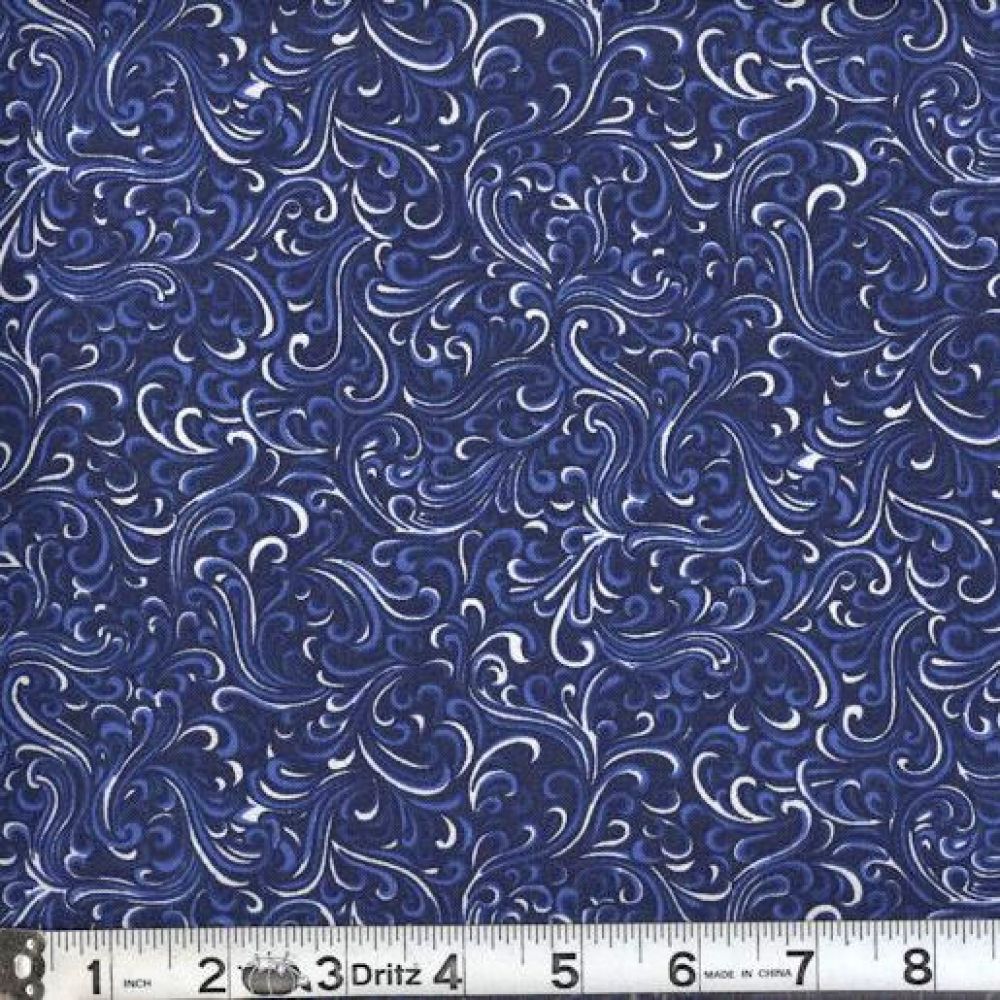Breezeway Navy Fabric from MDG by the Yard