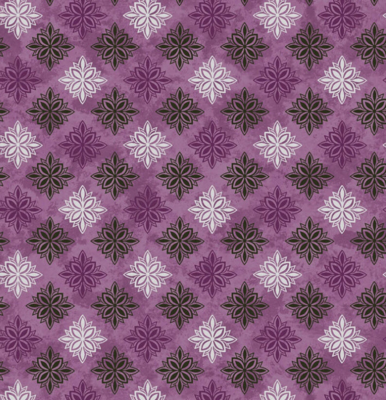 Amour in Purple from Maywood Studio quilting fabric by the yard purple background black cursive French writing cotton