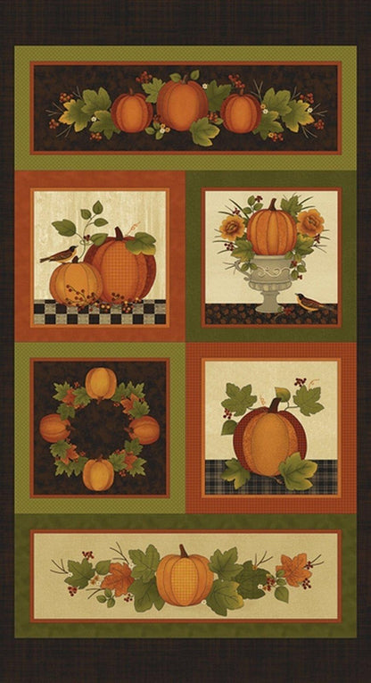 Harvest Berry Spice Multi Fabric Panel