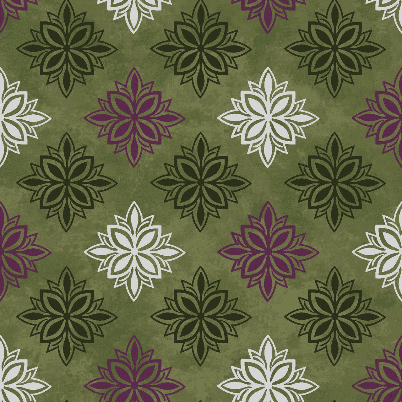 Amour in Green from Maywood Studio quilting fabric by the yard deep olive black tonal print cotton by Monique Jacobs