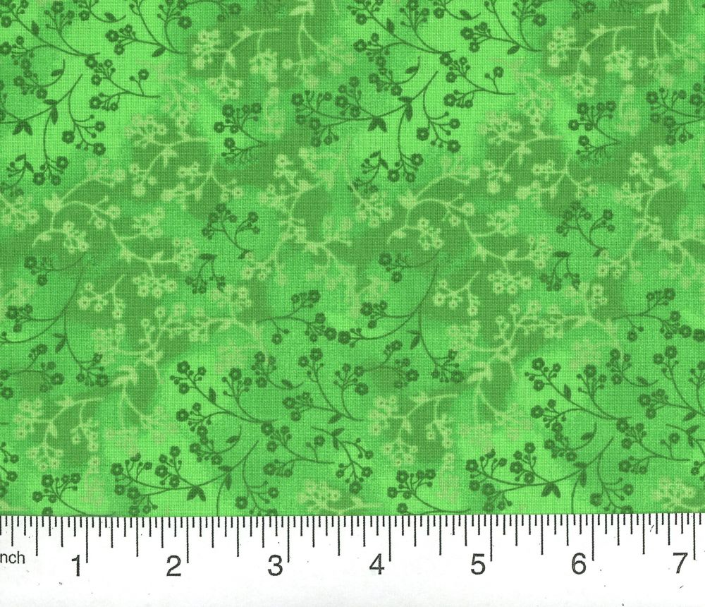 Razzle Dazzle in Kelley Green Cotton Fabric by the Yard