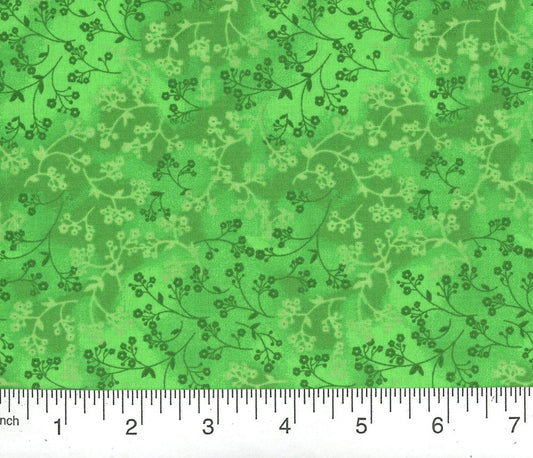 Razzle Dazzle in Kelley Green Cotton Fabric by the Yard