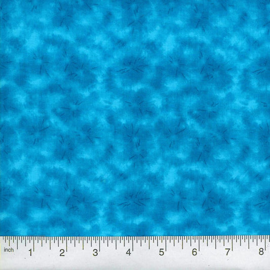 Cloud Burst turquoise tonal cotton quilting fabric by the yard