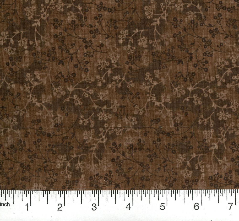 Razzle Dazzle in Chocolate Cotton Fabric by the Yard