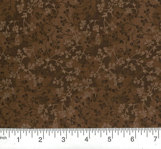 Razzle Dazzle in Chocolate Cotton Fabric by the Yard