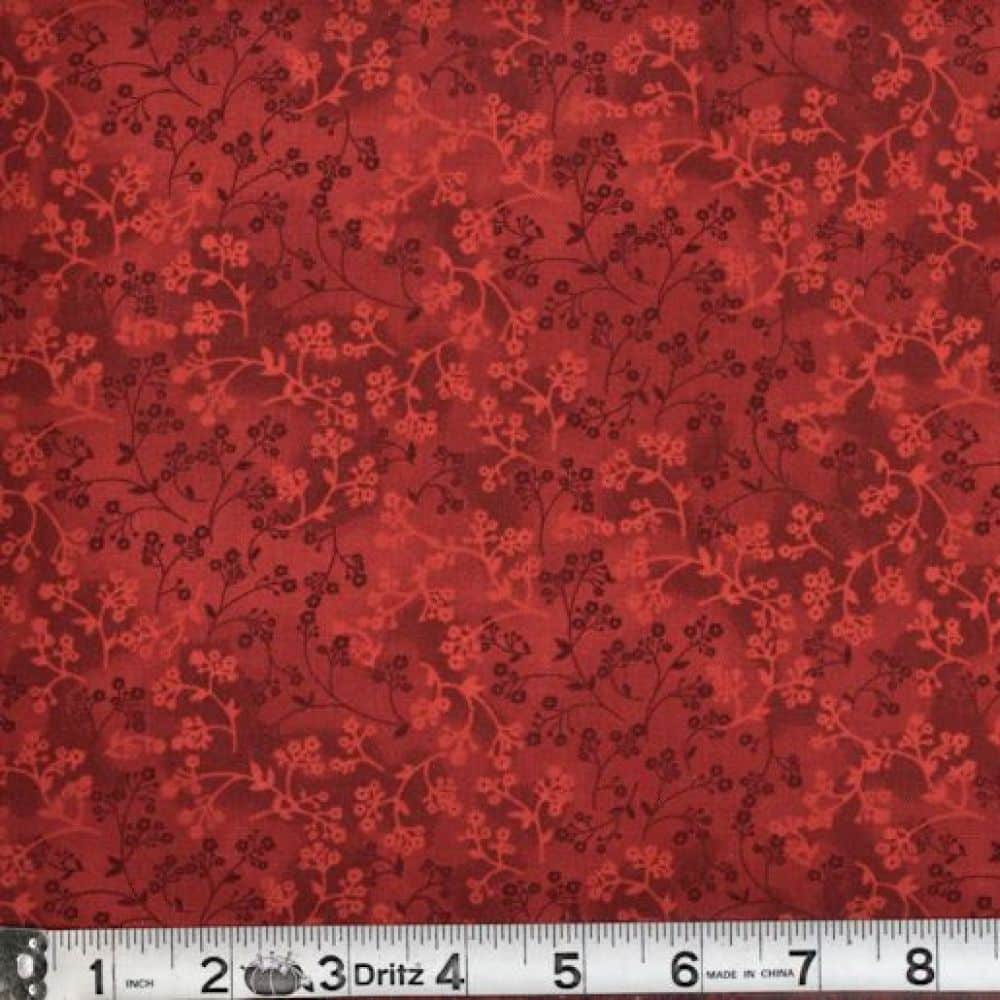 Razzle Dazzle in Red Cotton Fabric by the Yard