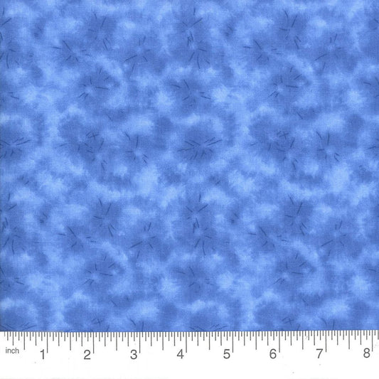 Cloud Burst royal blue tonal cotton quilting fabric by the yard