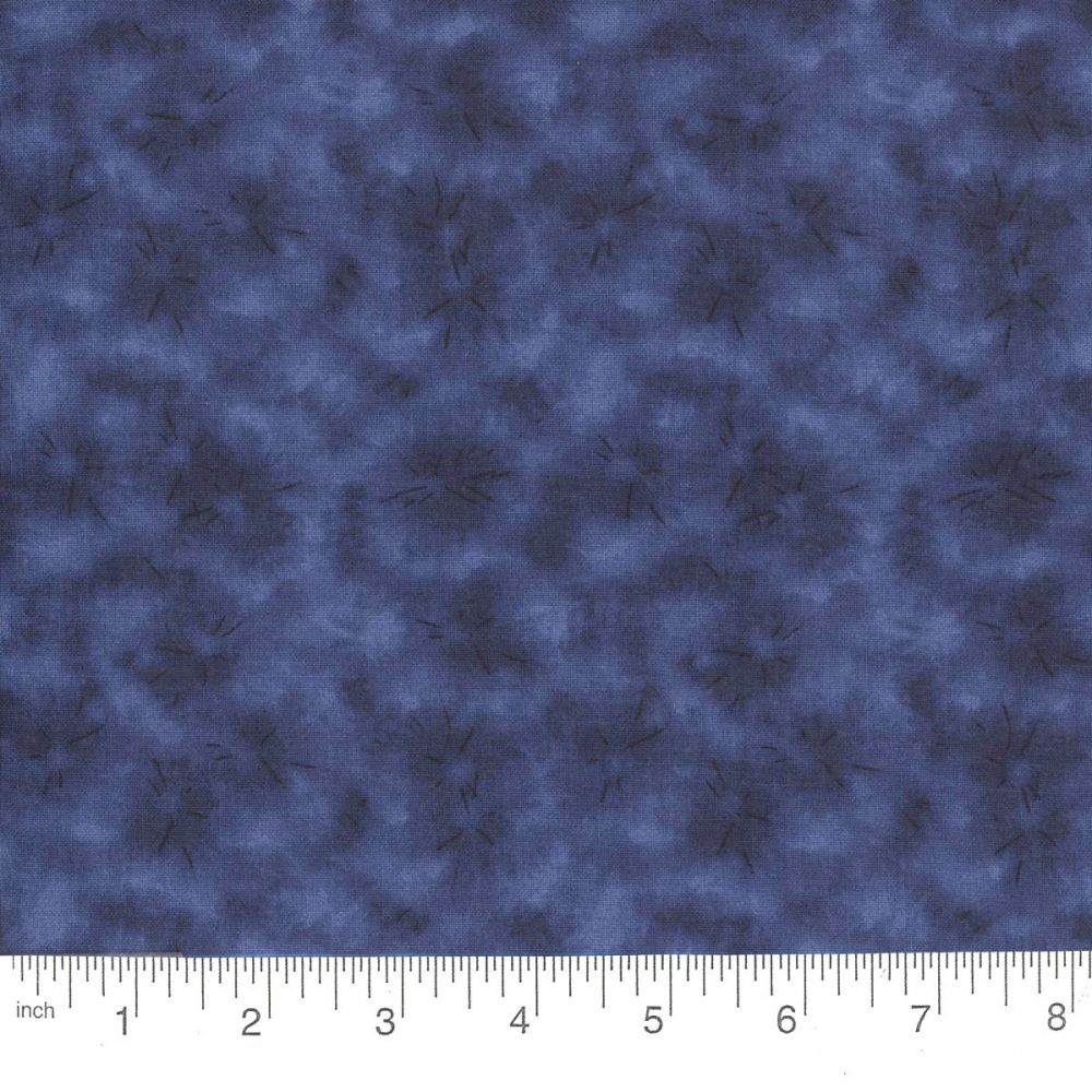 Cloud Burst navy tonal cotton quilting fabric by the yard
