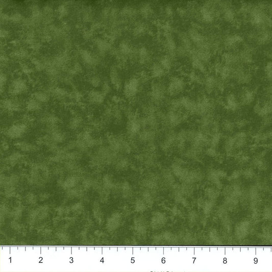 Blended olive green tonal cotton quilting fabric by the yard