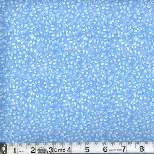 Petal Flow Light Blue Fabric from MDG by the Yard