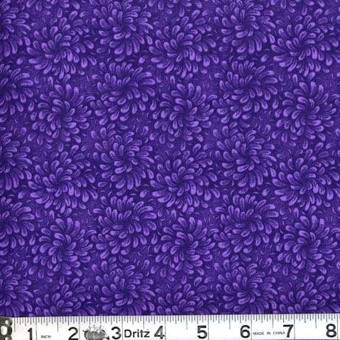 Petal Flow Purple Fabric from MDG by the Yard