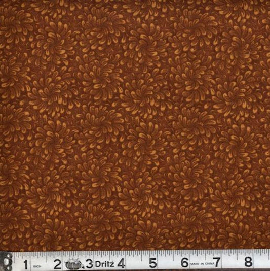 Petal Flow Rust Fabric from MDG by the Yard
