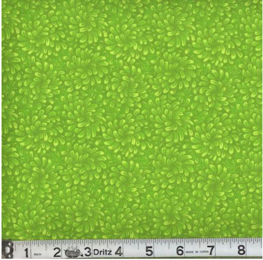 Petal Flow Lime Fabric from MDG by the Yard
