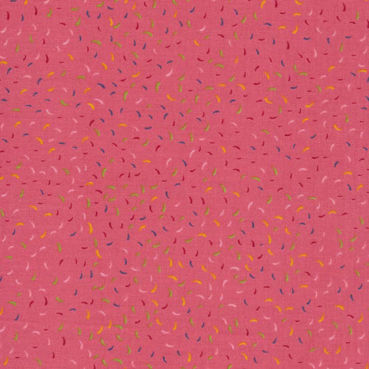 Benartex Snippets Salmon cotton fabric from the Wander Lane collection
