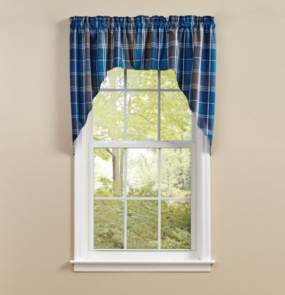 Rainy Lake Swag Curtains 72" x 36"