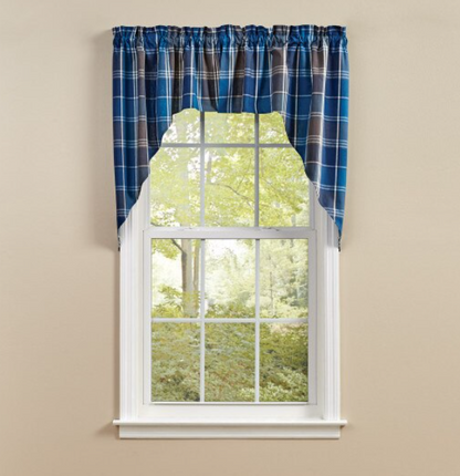 Rainy Lake Swag Curtains 72" x 36"