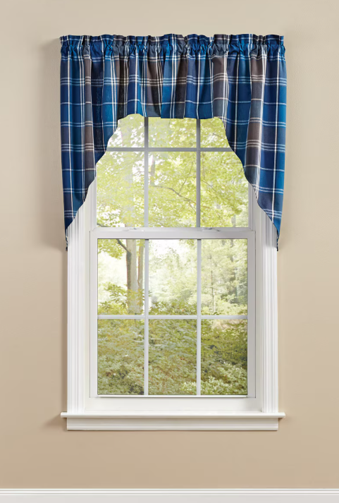 Rainy Lake Swag Curtains 72" x 36"