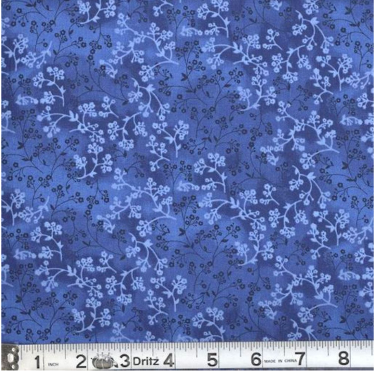 Razzle Dazzle in Navy Cotton Fabric by the Yard