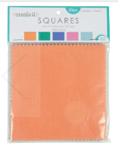 Create It! Solid Pastel Colors Cotton Fabric Squares 20pc, 5" x 5"