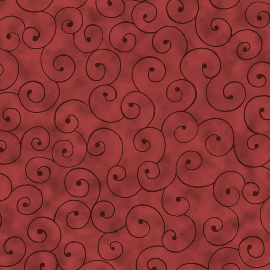 Tilt-A-Whirl Burgundy from MDG Fabric by the Yard