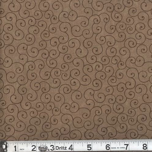 Tilt-A-Whirl Chocolate from MDG Fabric by the Yard