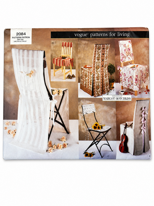Vogue Patterns for Living 2084 Chair Covers Sewing Pattern