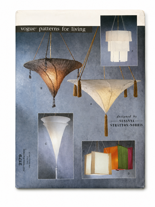 Vogue Patterns for Living 2179 Hanging Lamp Sewing Pattern