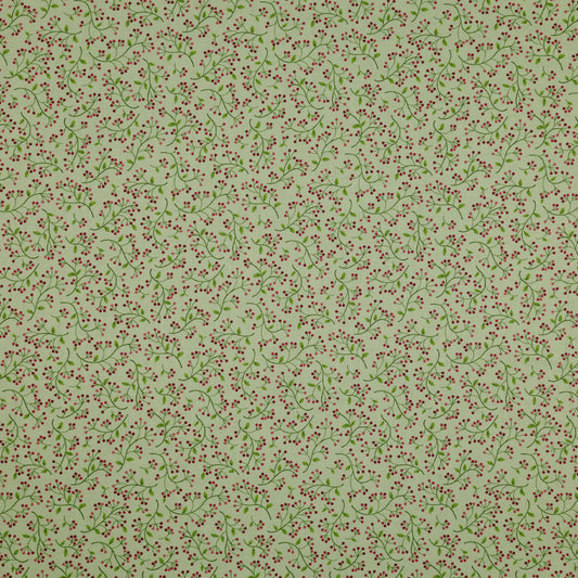 Benartex Wild Berry Celery cotton fabric from the Wander Lane collection